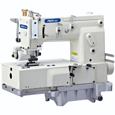 China PHLPS PLEASE-1406P 6 Needle Flatbed Chainstitch Sewing Machine Industrial Multi Needle Machine for sale