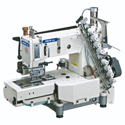 China Cylider-Bed 4 Automatic Double Needle Chain-stitch THREAD TRIMMER PHLPS -4404P-UTC Thread Sewing Machine with Pneumatic Thread Trimmer for sale