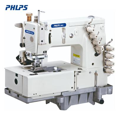 China PHLPS PLEASE-1508p ULTRA-SPEED flatbed machine for overlay sewing chain stitch double multi needle machine for sale