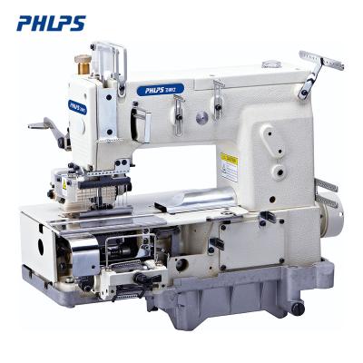 China PHLPS PLEASE-1412pq double chain stitch industrial flatbed sewing machine for sale for sale