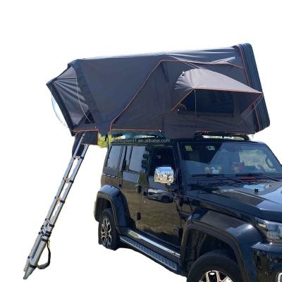 China Straight tie type Multifunctional straight tie type semi-automatic Suv tent canvas luxury tents camping roof top tent for sale