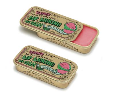 China Moisturizing Moisturizing Private Label Long Lasting Vintage Style Natural Organic Lip Licking Lip Balm for sale