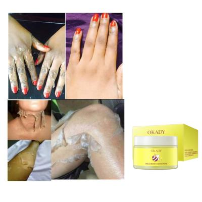 China Exfoliator Natural Dark Exfoliator Peeling Body Lotion Seals Remove Yellow Oil Extra Strength Skin Whitening Yellow Peeling Lotion for sale