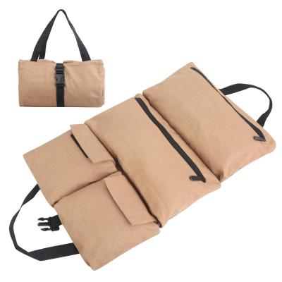 China Water Resistant Customized Waterproof Electric Tool Storage Pouch Canvas Key Rolling Organizer Zipper Carrier Roll Up Tool Bag for sale