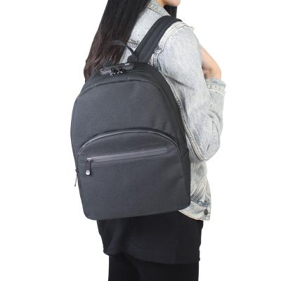 China Custom Logo Carbon Lined Odor Proof Shoulder Bag Universal Backpack Bag Smell Proof Backpack With Combination Lock for sale