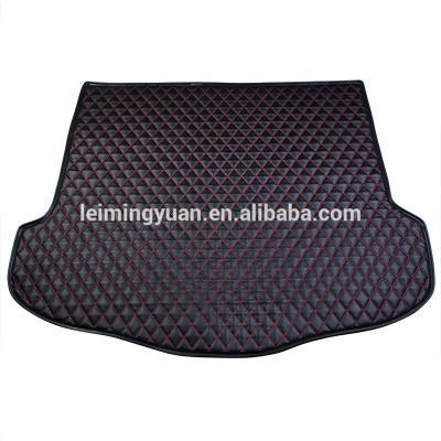 China Full set single pe coated PU cars accessories non rubber car mats 5d leather mat for sale