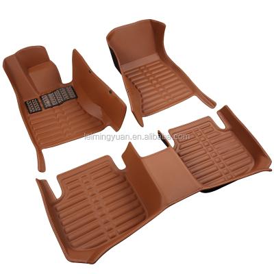 China Full Set Left Driving Custom Soft Leather Molded Car Floor Mat for sale