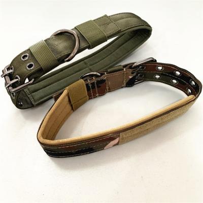 China Padded Ready To Ship High Quality Hot Selling Tactical Nylon Dog Pet Training Collar for sale