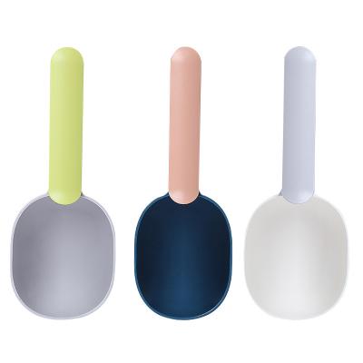 China Wholesale Viable Multi Color Loop Seal Design Pet Food Scoop Dog Food Scoop Food Spoon For Cat Dog for sale