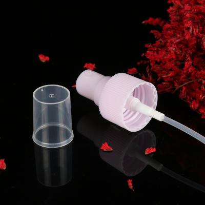 China Widely Used Wholesale OEM Black Plastic 24mm Custom Pink 24/410 Perfume Atomizer Water Fine Mist Sprayer for sale