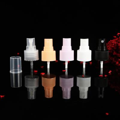 China Widely Used Hot Sale Custom Plastic Bottle Head Cap Fine Mist Spray Pump 20/410 With Finished Cap for sale