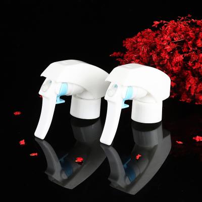 China Garden Plant Cleaning 28mm 24mm Fine Mist Spray Head 24-410 Mini Plastic White Trigger Sprayer With Lock for sale