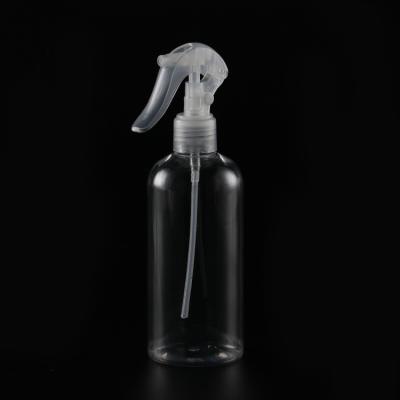 China Widely Used Chinese Manufacturer 300ml Boston Round Shampoo Bottle PET Plastic Bottle With Lotion Pump for sale