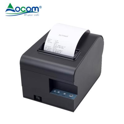 China New Black OCPP-80H Serial USB LAN Auto 3 Inch Cutter Thermal Printer Price for sale