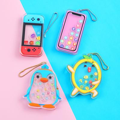 China Wholesale Personalized Cute Custom Lanyard Shaker Acrylic Keychains Designers Souvenir Gifts Cartoon Anime Rainbow Keychains for sale