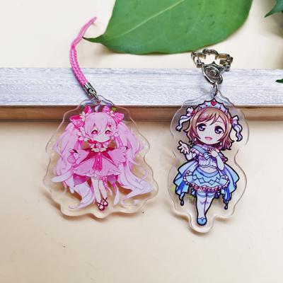 China Keepsake Gifts NO MOQ Acrylic Charms Custom Epoxy Holographic Acrylic Keychains for sale