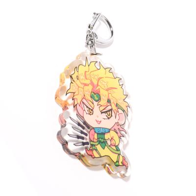 China Keepsake Gifts Wholesale Personalized Custom Acrylic Key Chains Charms Epoxy Cute Cartoon Anime Rainbow Designers Keychains for sale