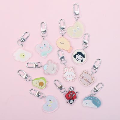 China Souvenir Gifts Wholesale Bulk Cute Custom Anime Kawaii Key Chain Logo Acrylic Keychain Ring Cartoon for sale