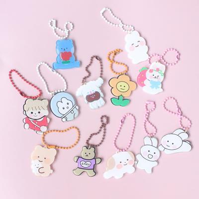 China Keepsake Gifts Personalized Kawaii Cute Key Chain Anime Pendant Luxury Cartoon Set Custom Acrylic Kids Keychains for sale