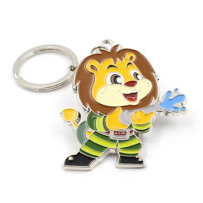 China Wholesale logo customized cheap metal keychains oem enamel cartoon anime key chain promotional keychains with your own design for sale