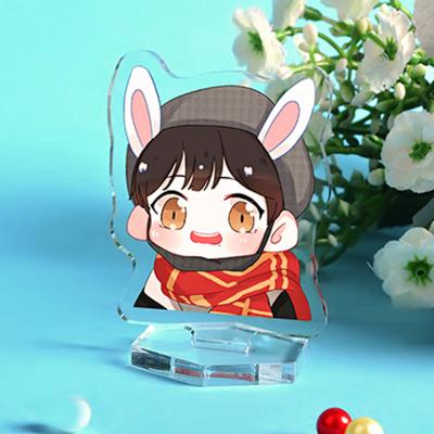 China Custom Figure Cartoon Figure Acrylic Standee Shape Eco-friendly Printed Clear Cute Transparent Custom Transparent Anime Acrylic Standee for sale