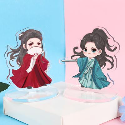 China Figure Small MOQ Acrylic Standee Eco-friendly Printed Cartoon Acrylic Standee Shape Custom Clear Transparent Custom Anime Figure for sale