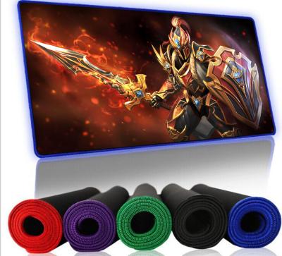 China Factory wholesale soft extended gamer anime gaming mouse pad sublimation printing polyester custom mouse pads for sale