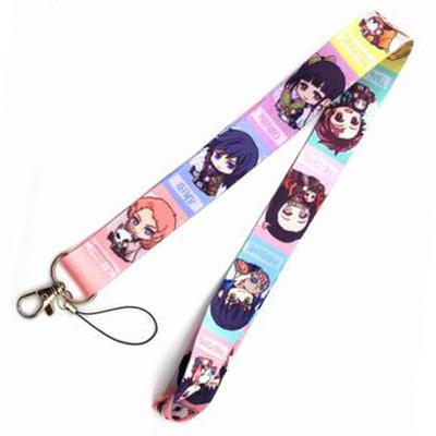 China Wholesale Printed Cartoon Logo Lanyard For Kids Custom Factory Sublimation Polyester Badge Hold ID Card Holder Key Lanyard Anime Eco-friendly for sale