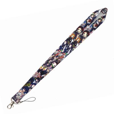 China Wholesale Anime Eco-friendly Polyester OEM Phone Other Key Chain Lanyard With Logo Custom Sublimation Lanyard For Key for sale