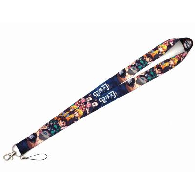 China Wholesale Eco-friendly Sublimation Polyester Other Anime Lanyard With Logo Custom Keychain Lanyard For OEM Phone Key for sale