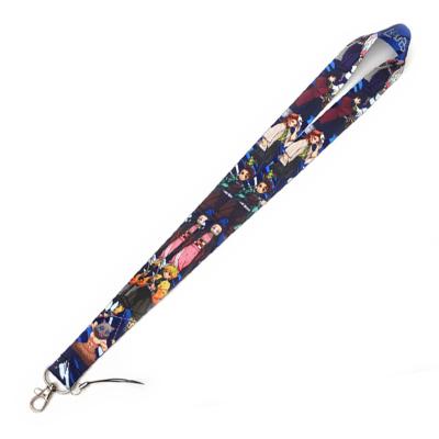 China Wholesale Eco-friendly Other OEM Custom With Logo Anime Phone Lanyard For Key Sublimation Lanyard Polyester Keychain for sale