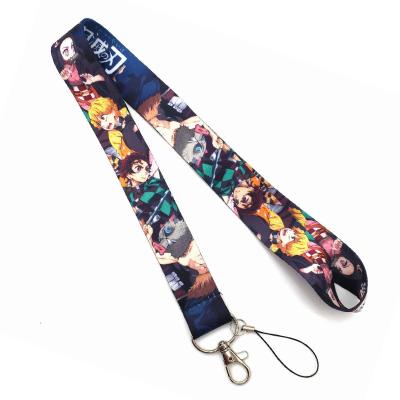 China Lanyard Lanyard Lanyard Sublimation Cartoon Anime Custom High Quality Eco-friendly Polyester Printed Neck For ID Card Holder for sale