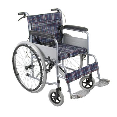 China Cheapest Health Care Physiotherapy Basic Comfort Older Adult Commode Wheelchair for sale