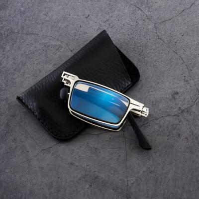 China Foldable reading glasses and portable elastic reading glass anti-blue light presbyopia for women and men for sale