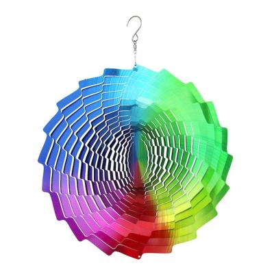 China Multi Gekleurde UV Gedrukte de Windspinner 30*30cm van het Tuinstaal Te koop