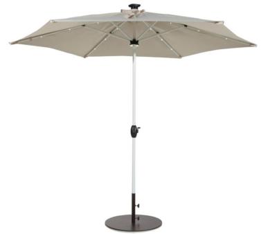 China Solar LED Light Canopy Patio Umbrella 1.5M Garden Sun Shades Parasols for sale