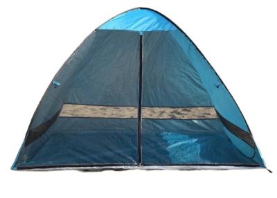 China 210*120*130cm Blau Silber beschichtet Polyester Outdoor Camping Beach Pop Up Zelte zu verkaufen