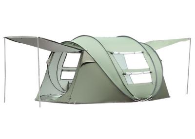 China Panoramafenster mit Atemzug Green 190T PU Beschichtet Polyester Pop Up Camping Zelt für Outdoor-Aktivitäten zu verkaufen