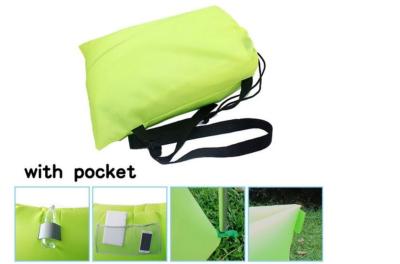 China Outdoor Mountain Sleeping Bags Beach Inflatable Chair Lounger Nylon Lazy Air Sofa for sale