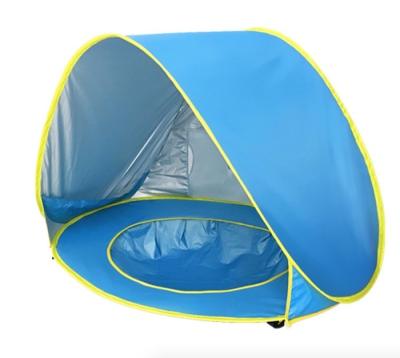 China Waterdichte en UV-bestendige buitenkampertenten 190T Zilveren Polyester Pop Up Baby Play Tent Te koop