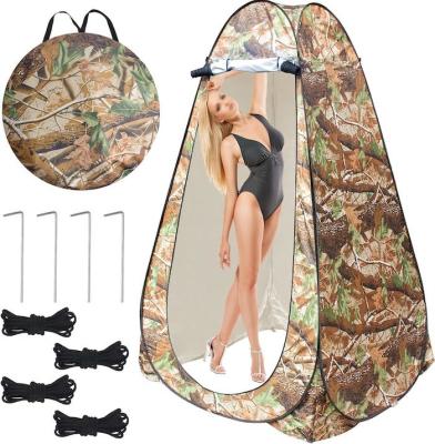 China 47.2*47.2*74.8Inch Custom Camouflage 190T Polyester Pop Up Privacy Tents With UV Protection Waterproof Design for sale