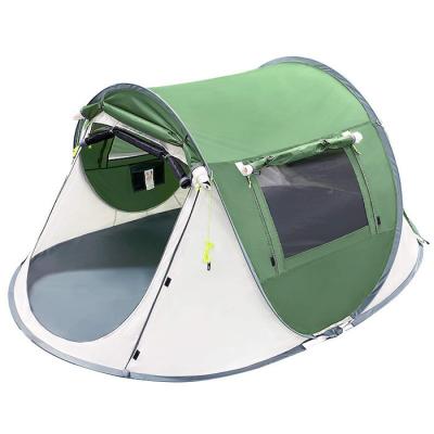 China 2 Personen 245*148*100cm Grüner wasserdichter Polyester Außencamping Geräumiges Bootszelt mit Netzlüftung zu verkaufen