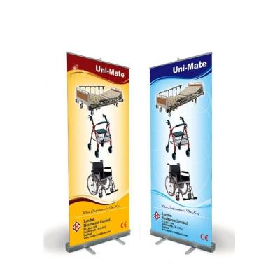 China Advertising W80XH200cm Custom Beach Flags Roll Up Banner Printing Quadri for sale