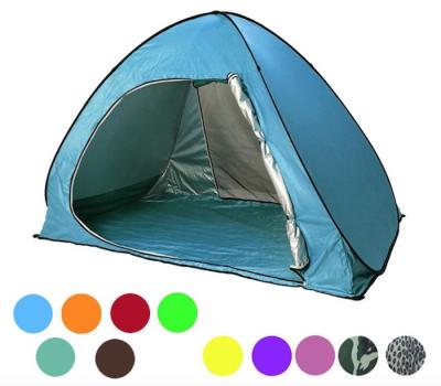 China 165*200*130cm 2-persoons buitenkampertent Blauw Waterdicht UV-bestendige 190T Pop Up Shelter Te koop