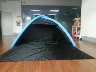 China Black Polyester 190T 2 Man Beach Inflatable Camping Tent Blow Up Beach Tent for sale