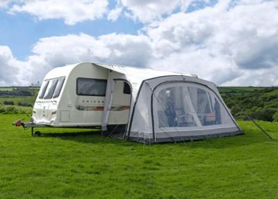 China Waterdichte Openlucht het Dak Hoogste Tent Grey Oxford die rv van PU3000MM 350X250X240CM afbaarden Te koop