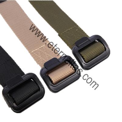 China 2020 Comfortable Tactical Outdoor Nylon Webbing Army Military Police Belt Heavy Duty Fast Belt With Buckle for sale