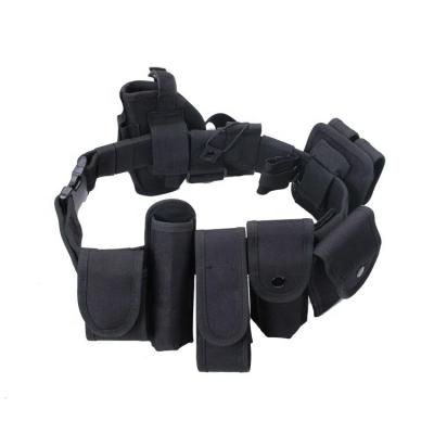 China High Strength Tactical Belt Multifunctional Police Tactical Belt Set With 9 Pockets for sale