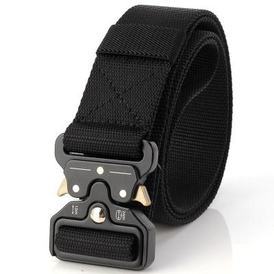 China Custom high strength tactical hot nylon military camo belt sales tactical belt for men with alloy buckle for sale