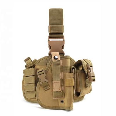 China Durable Tactical Drop Leg Gun Holster With Magazine Pouch Pistol Gun Bag For Glock 19 for sale